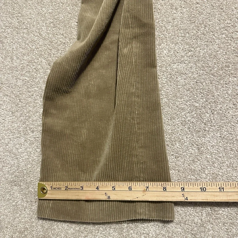 Eddie Bauer Corduroy Pants Men 36 (34x32) Beige Vintage 90s Pleated Hook‎ & Eye